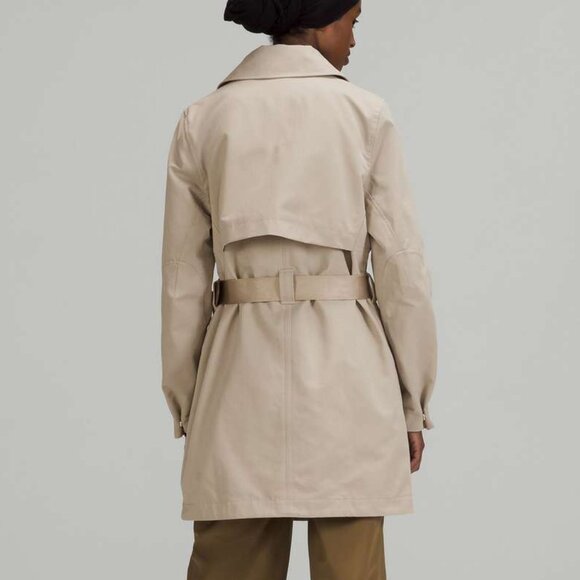 Lululemon Always There Short Trench Coat Raw Linen - Picture 2 of 14